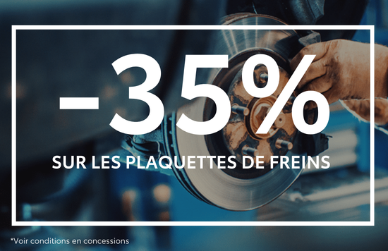 -35% plaquettes freins